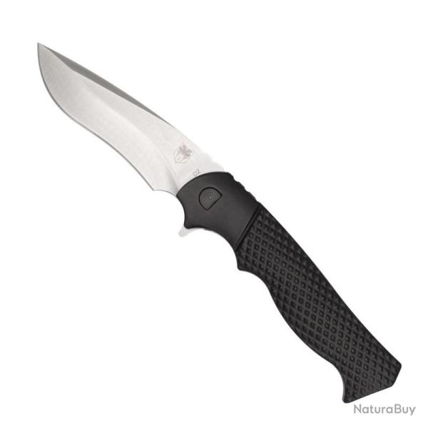 Couteau CobraTec Vandal Lame Acier D2 Manche Aluminium Noir Linerlock CBTVDLBLK