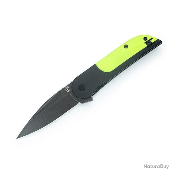 Couteau Finch Devil's Finger Lame Acier 14C28N Manche G10 Noir Vert N�on Linerlock FKCDF022