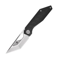 Couteau Cavol Shimo Lame Acier M390 Manche Carbone Noir Framelock CVLC05CDS