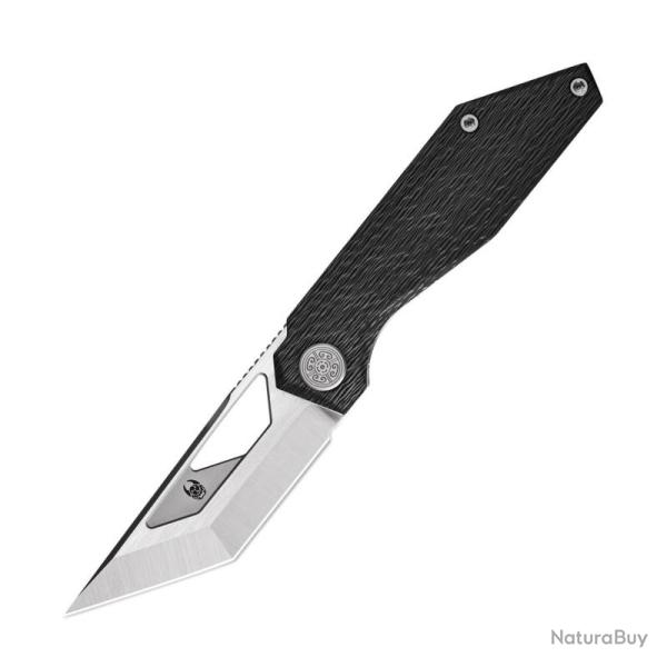 Couteau Cavol Shimo Lame Acier M390 Manche Carbone Noir Framelock CVLC05CDS