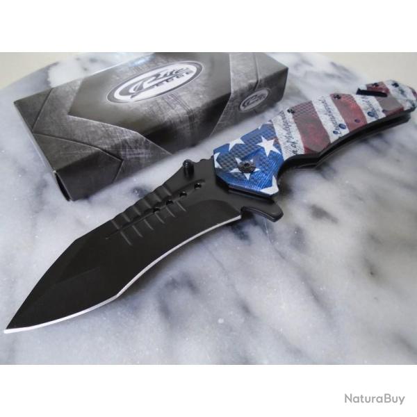Couteau A/O Rite Edge Rescue Lame Acier 3Cr13 Manche Aluminium Multicolore Linerlock A/O CN300599US