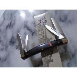 Couteau Pliant Robert Klaas Congress Lame Acier Inox Manche Delrin Noir Slip Joint KC2426