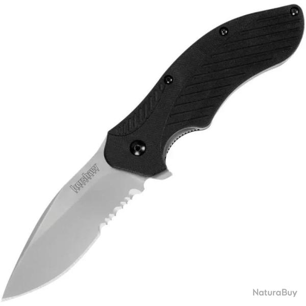 Couteau A/O Kershaw Clash Lame Acier 8Cr13MoV Manche Nylon Noir Linerlock A/O KS1605STX