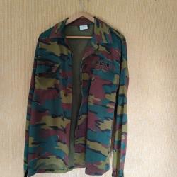 Veste / Chemise militaire originale de l'Arm&eacute;e Belge - Camouflage Jigsaw