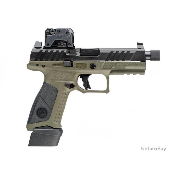 Pistolet Beretta APX A1 FULL SIZE TACTICAL OD 9 Para 2 chargeurs 17 coups