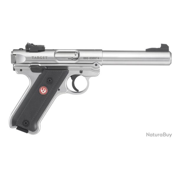 Pistolet Ruger MARK IV .22LR 5.1/2" 10 coups inox TARGET 40103 (2C)
