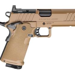 Pistolet Springfield Armory 1911 DS PRODIGY COYOTE 9X19 canon 4.25 - 1 chargeur 17 coups+1 chargeur 