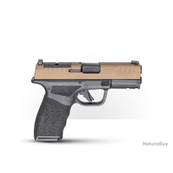 Pistolet Springfield Armory HELLCAT PRO OSP NOIR/BRONZE cal. 9X19 - chargeurs 1x15/1x17 coups