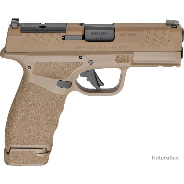 Pistolet Springfield Armory HELLCAT PRO OSP tout FDE cal. 9X19 - chargeurs 1x15/1x17 coups