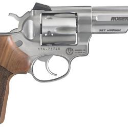 Revolver Ruger GP100 MATCH CHAMPION KGP-141MCF .357MAG 4.20" 6 coups inox FIBRE OPTIC