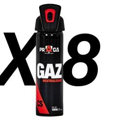 Pack Praga Technology bombe gaz cs pro 100ML X8