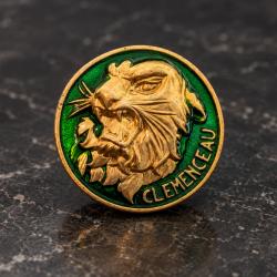 Pin's porte-avions Clemenceau R98 tigre 3D Poste des OM - Marine nationale - French Navy enamel pin