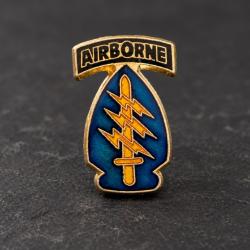 Pin's Special Forces Airborne - b&eacute;rets verts para commando vintage - US Army Green Berets enamel pin
