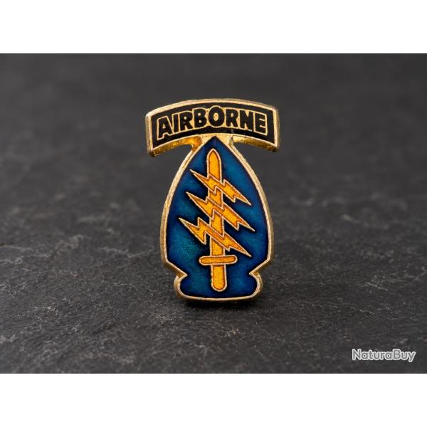 Pin's Special Forces Airborne - b�rets verts para commando vintage - US Army Green Berets enamel pin