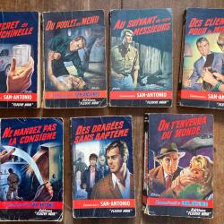 San-antonio lot 7 romans Frederic Dard - special police fleuve noir 1961 &agrave; 1966