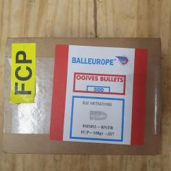 pack BALLEUROPE de 500 balles en plomb cuivr&eacute; de cal. 8mm mod 92 ( .327 / 8,31 )  FCP RNFP de 108 gr