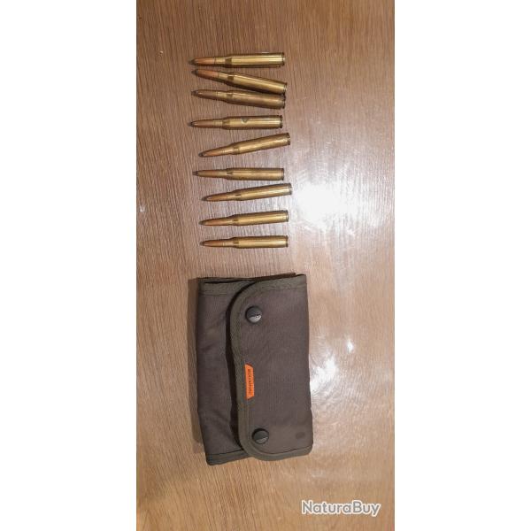 9 balles de 270 winchester Avec pochette (20 balles)