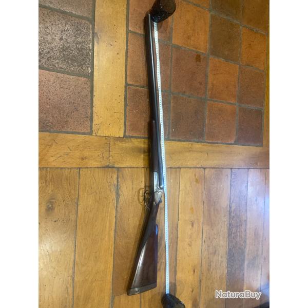 Fusil Merkel cal 12  juxtapos�, canons 71 cm excellent �tat. Crosse anglaise