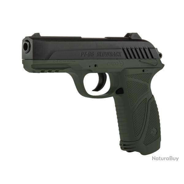 No�l arrive ! Pistolet Gamo PT85 Kaki Blowback Pack 5 CO2+mallette+plombs+cibles - 4.5mm - PACK502