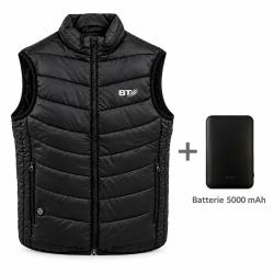 Gilet chauffant BT + Batterie  5000 mAh.
