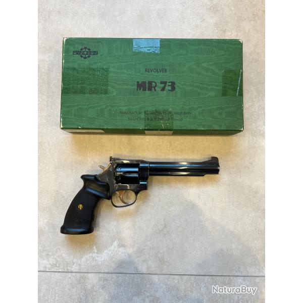 RARE Lot Revolver ManuRhin MR73 6" cal .357 mag 1984 fabrication Mulhouse