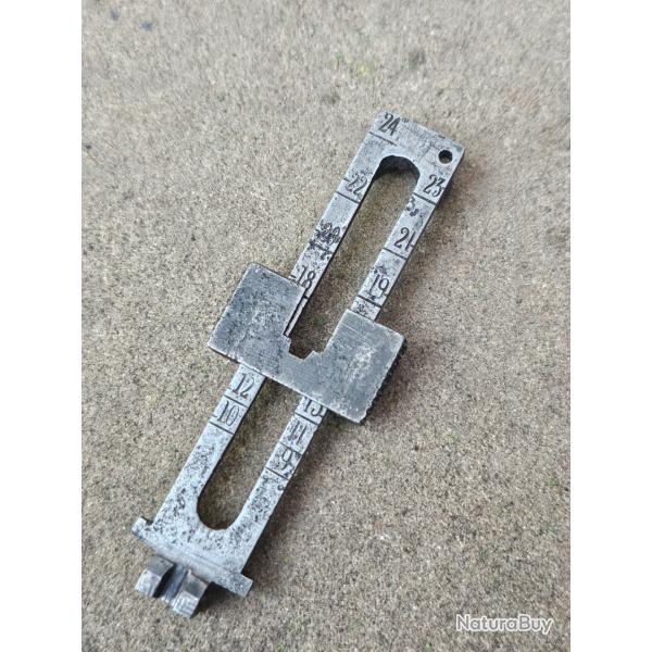 Planchette de hausse de fusil Berthier 07 15