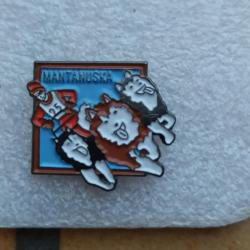 PINS COURSE DE CHIEN DE TRAINEAU HUSKY MANTANUSKA