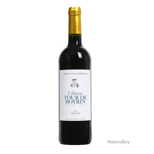 6 bouteilles Ch�teau Tour de Boyrin 2021 - Graves rouge - 75cl