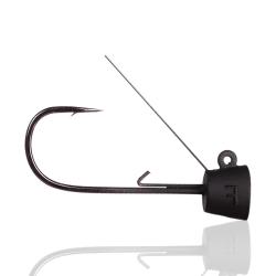 T&ecirc;te Plomb&eacute;e Reins NR Jig Head Guard (Ned Rig) 5,3g 1/0 Par 2 Matt Black