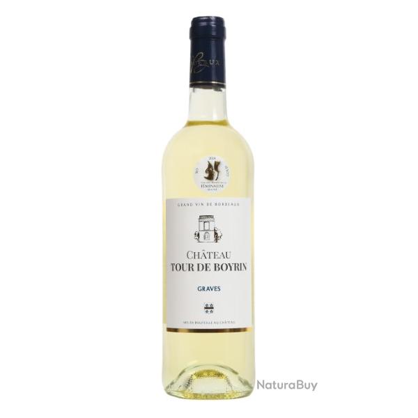 6 bouteilles Ch�teau Tour de Boyrin 2023 - Graves blanc sec - 75 cl - M�daille d'Or