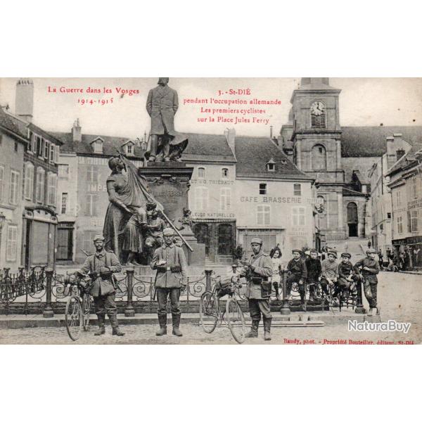 Carte postale ancienne Saint-Di� Place Jules Ferry 1914-1915 -N�4463