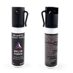 A&eacute;rosol de d&eacute;fense Delta Force gel au CS 25 ml &agrave; jet directif - Autre / Unit&eacute;