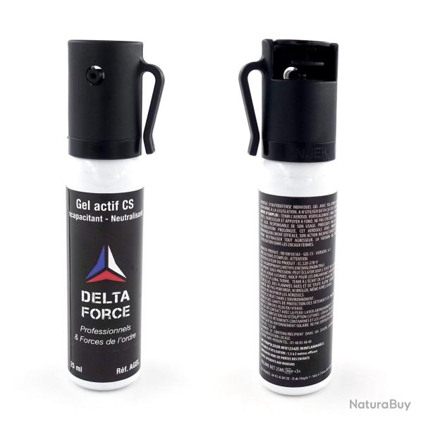 A�rosol de d�fense Delta Force gel au CS 25 ml � jet directif - Autre / Unit�