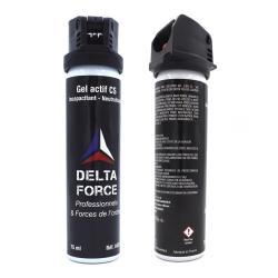 A&eacute;rosol de d&eacute;fense Delta Force gel au CS 75 ml &agrave; jet directif - Autre / Unit&eacute;
