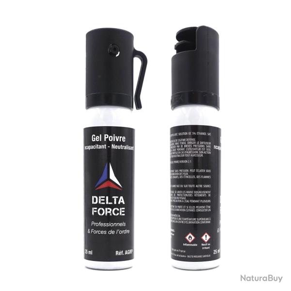 A�rosol de d�fense Delta Force Red Pepper OC 25 ml - Autre / Unit�