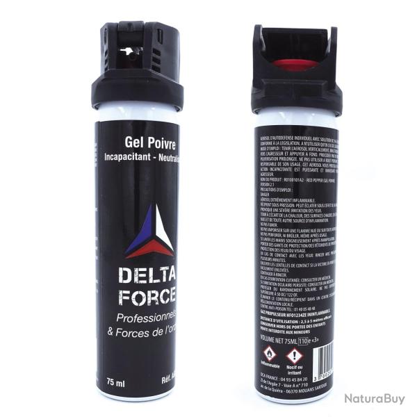 A�rosol de d�fense Delta Force Red Pepper OC 75 ml grande - Autre / Unit�