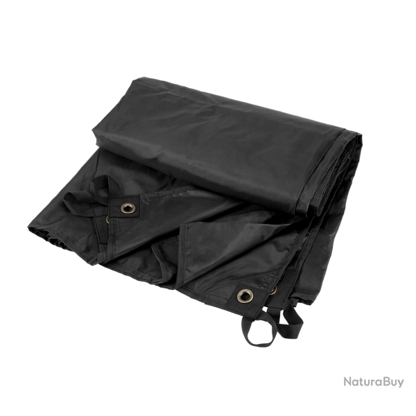 B�che Brandit Premium 3 x 3 m polyester enduit oeillets m�tal - Noir