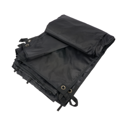 B&acirc;che Brandit Premium 4 x 3 m polyester enduit oeillets m&eacute;tal - Noir