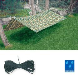 B&acirc;che de bivouac OPEX poly&eacute;thyl&egrave;ne 2 x 3 m oeillets m&eacute;talliques - Camouflage