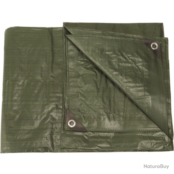 B�che PE 385 x 500 cm Mil-Tec - Vert olive / 385 x 500 cm