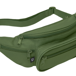 Banane Brandit ceinture r&eacute;glable cinq poches &agrave; glissi&egrave;re - Vert olive