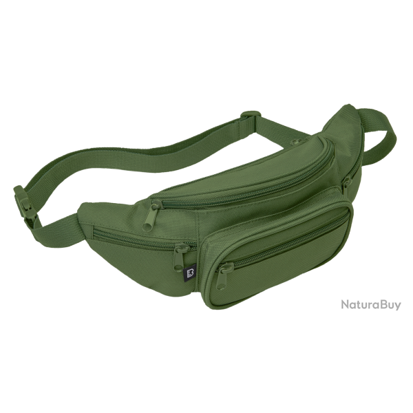 Banane Brandit ceinture r�glable cinq poches � glissi�re - Vert olive