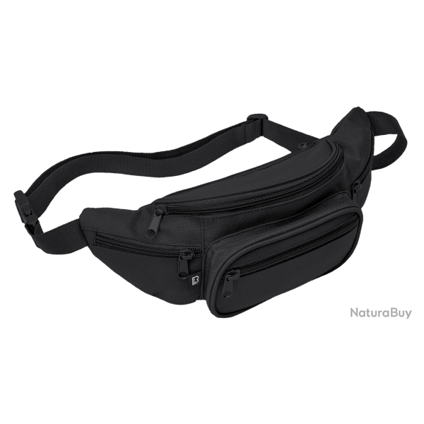 Banane Brandit ceinture r�glable cinq poches � glissi�re - Noir