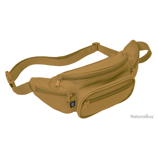 Banane Brandit ceinture r�glable cinq poches � glissi�re - Camel