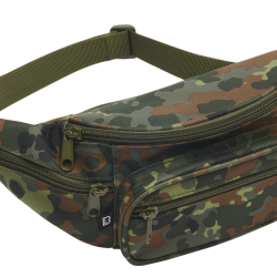 Banane Brandit ceinture r&eacute;glable cinq poches &agrave; glissi&egrave;re - Flecktarn
