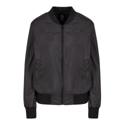 Blouson Brandit Jula coupe femme en polyester bords c&ocirc;tes - Noir / XL