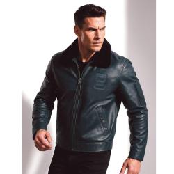 Blouson pilote cuir de vachette pleine fleur - Autre / XL (56/58)