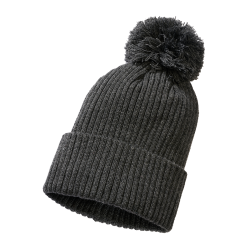 Bonnet &agrave; pompon Brandit Bobble Hat en maille polyacrylique - Anthracite chin&eacute;