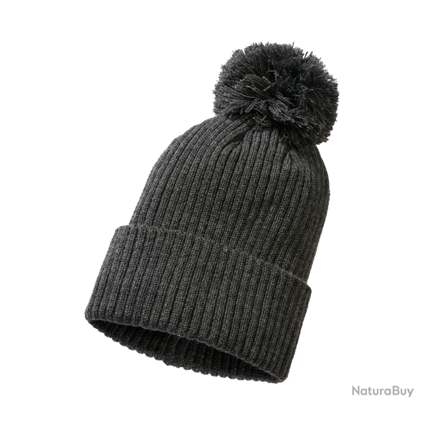 Bonnet � pompon Brandit Bobble Hat en maille polyacrylique - Anthracite chin�