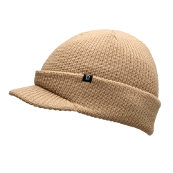 Bonnet &agrave; visi&egrave;re Brandit Shield en maille &eacute;paisse - Beige